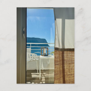 Middellandse Zee Kamer Met Uitzicht Foto Ansichtka Briefkaart