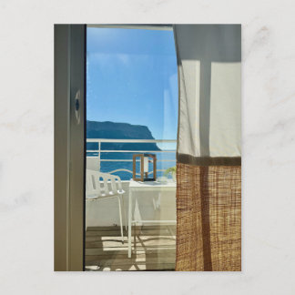 Middellandse Zee Kamer Met Uitzicht Foto Ansichtka Briefkaart