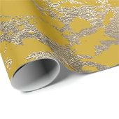 Middellandse Zee-Lemon Foxier Gold Marble Shiny Gl Cadeaupapier (Rol Hoek)