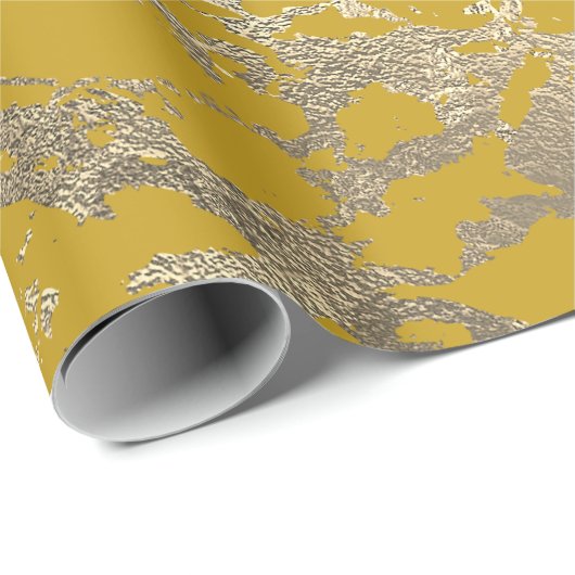 Middellandse Zee-Lemon Foxier Gold Marble Shiny Gl Cadeaupapier (Rol Hoek)