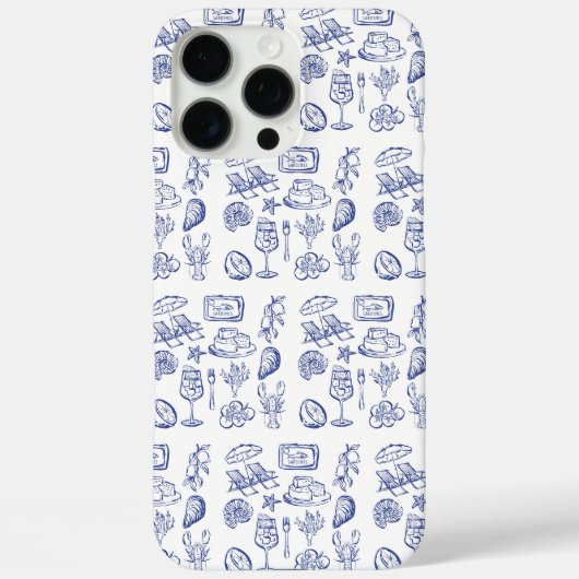 Middellandse Zee Leven Overzicht Case-Mate iPhone Case (Achterkant)
