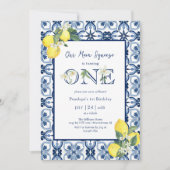 Middellandse Zee-Main Squeeze Lemon Baby Girl Firs Kaart (Voorkant)