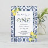 Middellandse Zee-Main Squeeze Lemon Baby Girl Firs Kaart (Staand voorkant)