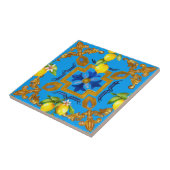 Middellandse Zee,majolica,tegels,citroenen,citrusv Tegeltje (Zijkant)