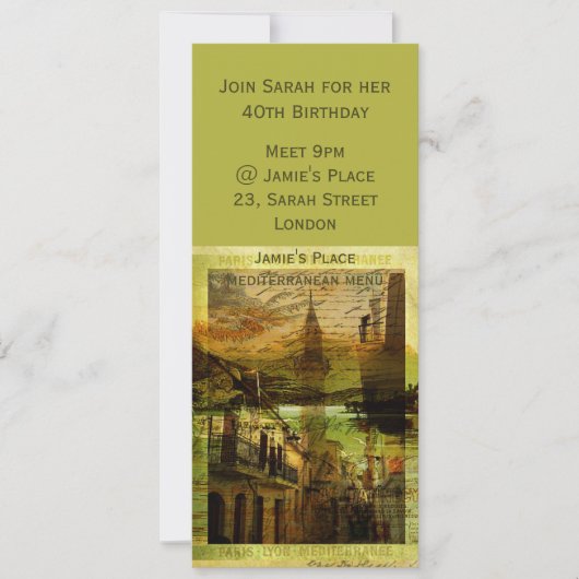 Middellandse Zee Mélange Kaart (Voorkant)