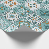 Middellandse Zee naadloos patroon van Marokkaanse  Cadeaupapier (Hoek)