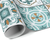 Middellandse Zee naadloos patroon van Marokkaanse  Cadeaupapier (Rol Hoek)