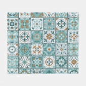 Middellandse Zee naadloos patroon van Marokkaanse  Fleece Deken (Voorkant (Horizontaal))