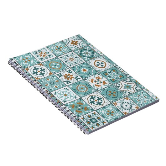 Middellandse Zee naadloos patroon van Marokkaanse Notitieboek (Rechterzijde)