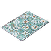 Middellandse Zee naadloos patroon van Marokkaanse  Notitieboek (Linkerzijde)