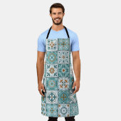 Middellandse Zee naadloos patroon van Marokkaanse  Schort (Gedragen)