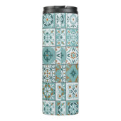 Middellandse Zee naadloos patroon van Marokkaanse  Thermosbeker (Achterkant)