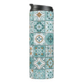 Middellandse Zee naadloos patroon van Marokkaanse  Thermosbeker (Geroteerd rechts)