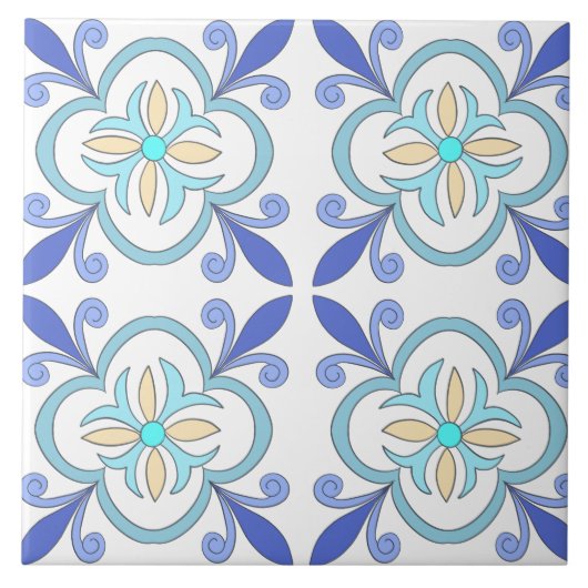 Middellandse Zee,Portugese tegels Tegeltje (Voorkant)