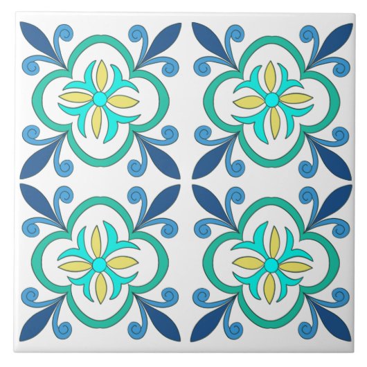 Middellandse Zee,Portugese tegels Tegeltje (Voorkant)