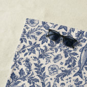 Middellandse Zee Sardine Chinoiserie badhanddoek | (In situ)