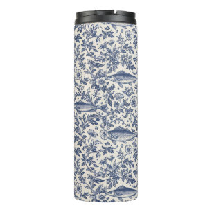 Middellandse Zee Sardine Chinoiserie Thermische Be Thermosbeker