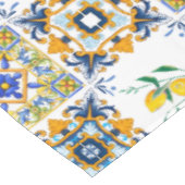 Middellandse Zee,Siciliaanse tegels,citroenen Tafelkleed (Gekanteld)