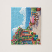 Middellandse Zee terras oceaanzicht kustkunst Legpuzzel (Verticaal)