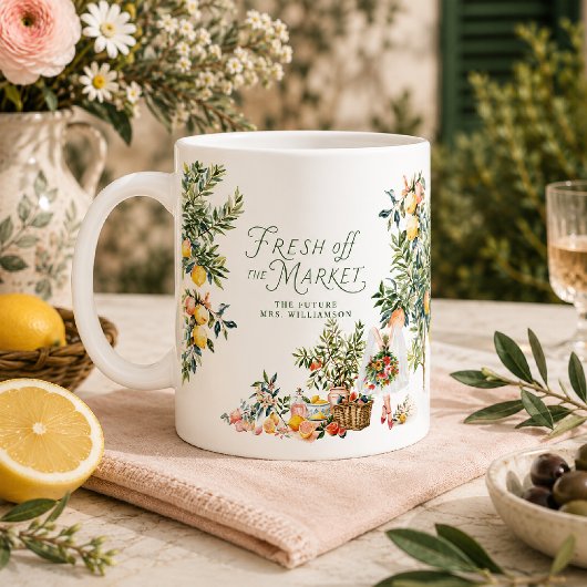 Middellandse Zee Vers van de Markt Bruidsfeest Koffiemok