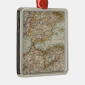 Middellandse-Zee W Metalen Ornament (Rechts)