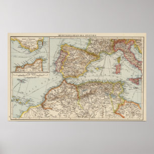Middellandse-Zee W Poster