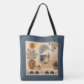 Middellandse Zee Window Tote Tas (Achterkant)