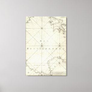 Middellandse Zee-Zee 5 Canvas Afdruk