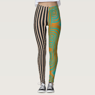 Middellandse Zee zwembadwater, Klassieke Strepen & Leggings