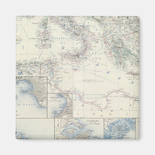 Middellandse-Zeebekken Magneet (Voorkant)