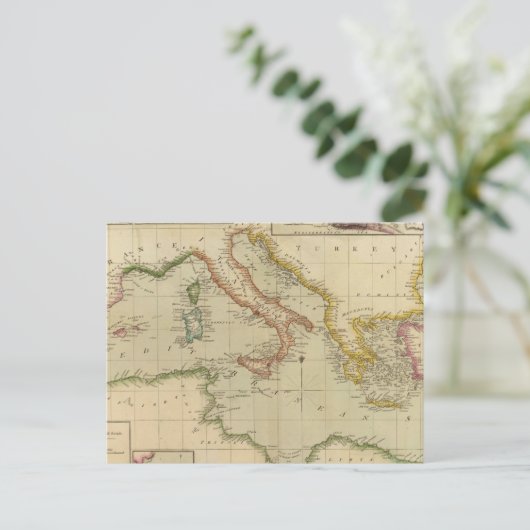 Middellandse-Zeegebied 6 Briefkaart (Staand voorkant)