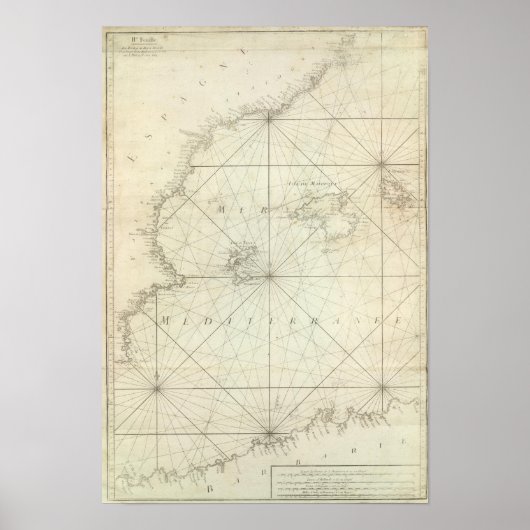 Middellandse-Zeegebied 6 Poster (Voorkant)