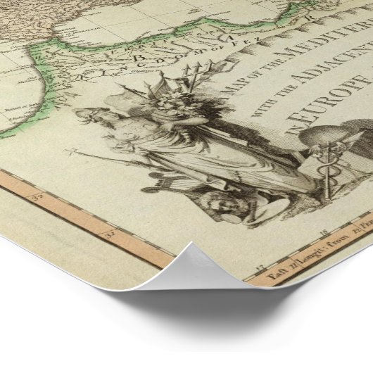 Middellandse-Zeegebied Poster (Hoek)