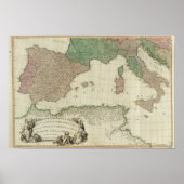 Middellandse-Zeegebied Poster (Voorkant)