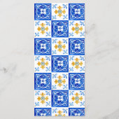 Middellandse-Zeegebied Vrijgezellenfeest Floral Le Menu (Achterkant)