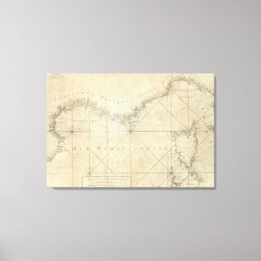 Middellandse-Zeegebied Zee 2 Canvas Afdruk (Voorkant)