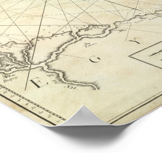 Middellandse-Zeegebied Zee 4 Poster (Hoek)