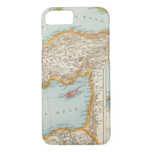 Middellandse-Zeekaart Case-Mate iPhone Case (Achterkant)