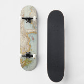 Middellandse-Zeekaart Persoonlijk Skateboard (Voorkant)