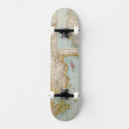 Middellandse-Zeekaart Persoonlijk Skateboard (Voorkant)