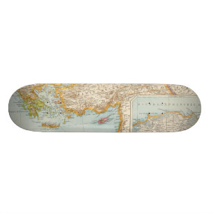 Middellandse-Zeekaart Persoonlijk Skateboard