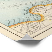 Middellandse-Zeekaart Poster (Hoek)