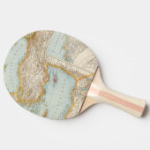 Middellandse-Zeekaart Tafeltennisbatje (Zijkant)