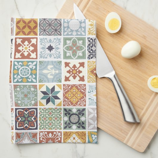 Middellandse-Zeekabellen Theedoek (Quarter Fold)