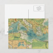 Middellandse-Zeekabels, zwarte-Zeeen, draadloze st Briefkaart (Voorkant / Achterkant)