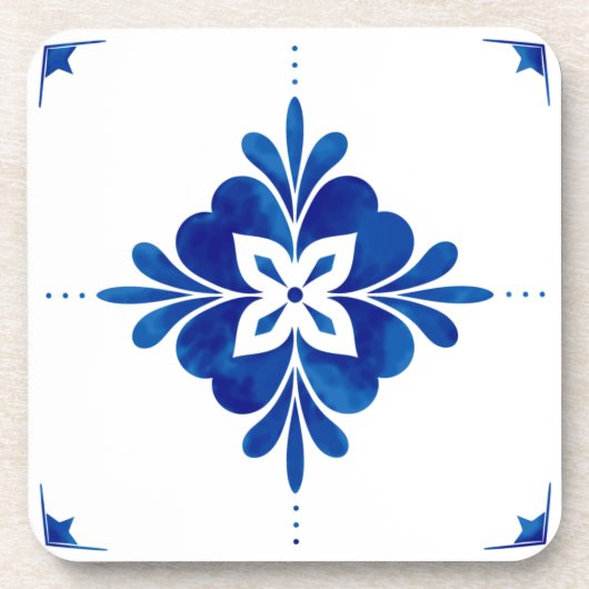 Middellandse-Zeekoraal Bier Onderzetter (Voorkant)