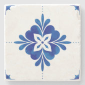 Middellandse-Zeekoraal Stenen Onderzetter (Voorkant)