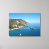 Middellandse Zeekust en jachten, Cyprus Canvas Afdruk (Voorkant)