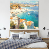 Middellandse Zeekust in Spanje, Cartagena Canvas Afdruk (Insitu (Slaapkamer))