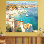 Middellandse Zeekust in Spanje, Cartagena Canvas Afdruk (Insitu (Woonkamer))